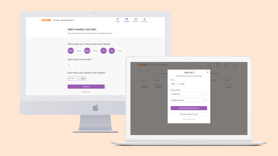 OnCare, Scheduling